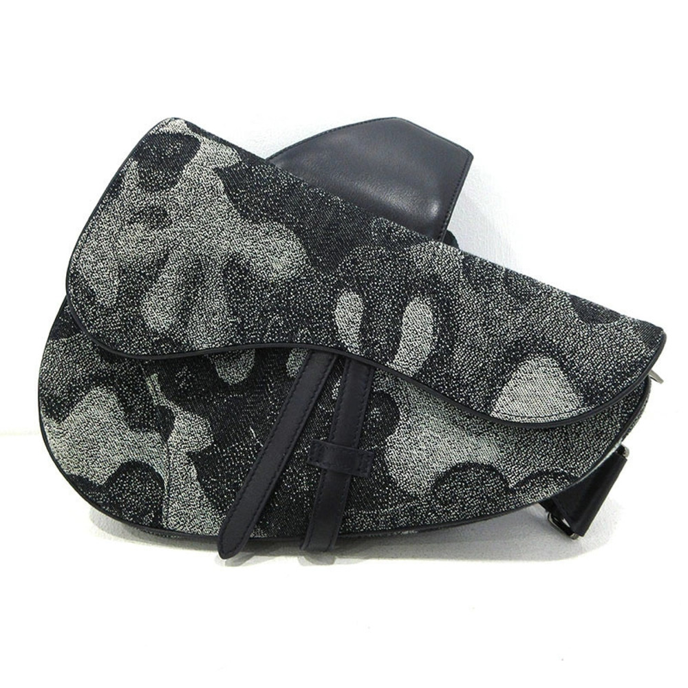 Christian Dior x Peter Doik Saddle Bag Body Black Gray